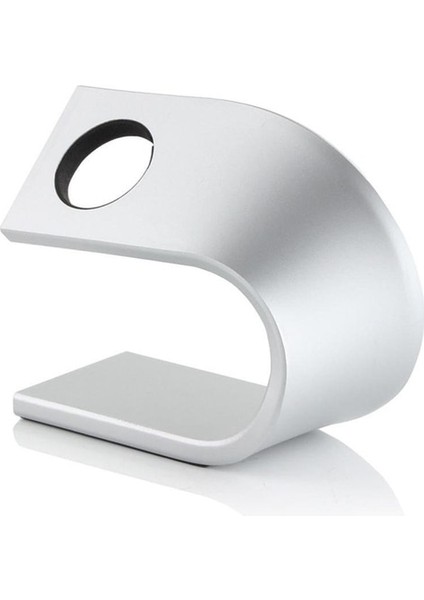 Gümüş Alüminyum Şarj Cihazı Şarj Tutucu Standı Apple Watch Için Dock Istasyonu 38MM 42MM 44 Apple Iwatch Applewatch Cradle Telefon Tutucu (Yurt Dışından)