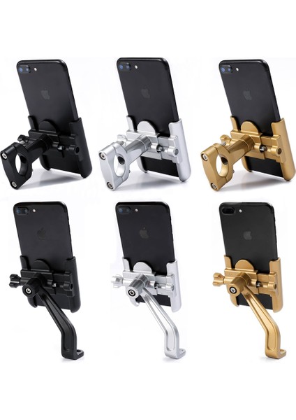 Rearviewmirrorsilver Untoom Alüminyum Alaşım Motosiklet Bisiklet Cep Telefonu Tutucu Bisiklet Gidon Telefon Standı Motosiklet Dikiz Aynası Montaj Braketi (Yurt Dışından) fırsatları
