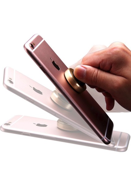 Gümüş Evrensel Manyetik Araç Telefonu Tutucu Arabada Standı iPhone x Samsung Için Mıknatıs Hava Firar Dağı Cep Cep Telefonu Desteği Gps (Yurt Dışından) modelleri