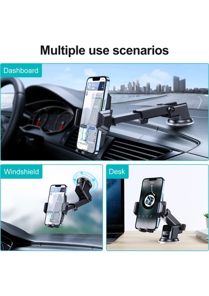 Dashbroad Joyroom Evrensel Araç Telefonu Tutucu 4.7-7.6 Inç Büyük Telefon Için 360 Ayarlanabilir Eller Serbest Telefon Tutucu Araba Süper Stabilite ile (Yurt Dışından) modelleri