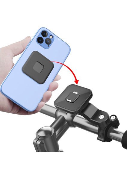 Siyah Bisiklet Bisiklet Telefon Tutucu Dağı 360° Dönme Motosiklet Gidon Akıllı Telefon Tutucu Hızlı Kilit Mtb Bisiklet Telefon Desteği (Yurt Dışından) modelleri