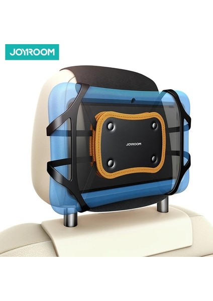 Orange Joyroom Yükseltilmiş Araba Kafalık Tablet Tutucu, 360° Açı Ayarlanabilir Yumuşak Silikon Tablet Tutucu Dağı Çocuklar Için Araba Arka Koltuk (Yurt Dışından)