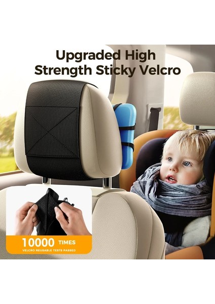 Orange Joyroom Yükseltilmiş Araba Kafalık Tablet Tutucu, 360° Açı Ayarlanabilir Yumuşak Silikon Tablet Tutucu Dağı Çocuklar Için Araba Arka Koltuk (Yurt Dışından)