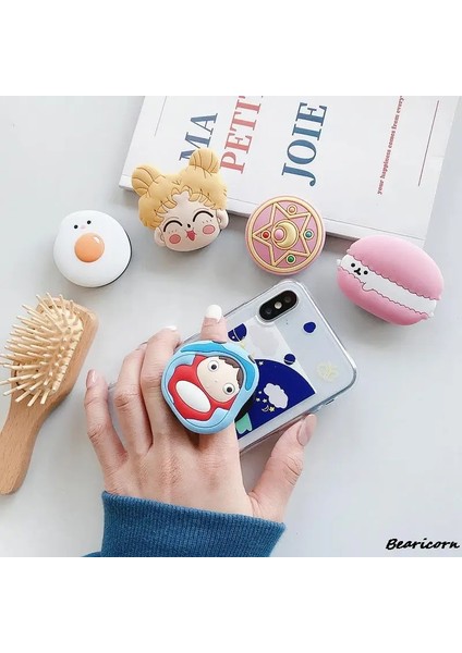 18 Sevimli Telefon Soketi Evrensel Kedi Pençe Pençe Cep Telefonu Streç Braketi Karikatür Telefon Standı Parmak Tutucu (Yurt Dışından) fırsatları