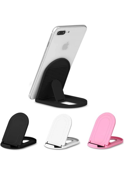 Beyaz Yeni Masaüstü Cep Telefonu Standı Çok Hız Ayarı Oval Tembel Standı Tv Izlemek Için Çok Fonksiyonlu Taban Cep Telefonu Standı (Yurt Dışından)