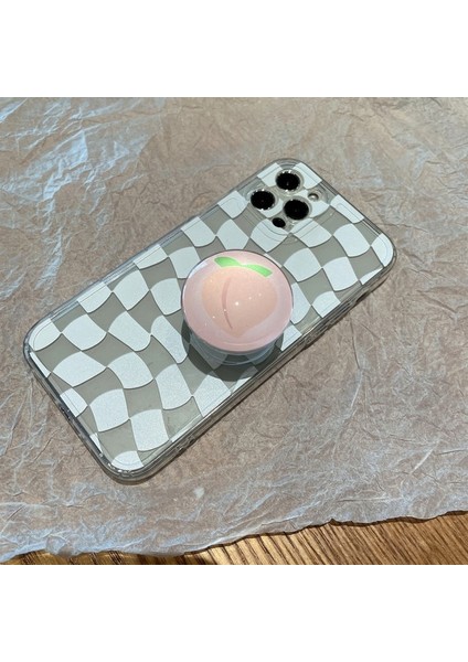 Şeftali 2022 Yeni Popüler Halka Telefon Tutucu Kavrama Soketi Cep Telefonu Standı Parmak Tutucular Mobil Aksesuarlar Sevimli Çiçek Moda Lüks (Yurt Dışından)