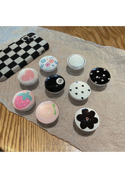 Şeftali 2022 Yeni Popüler Halka Telefon Tutucu Kavrama Soketi Cep Telefonu Standı Parmak Tutucular Mobil Aksesuarlar Sevimli Çiçek Moda Lüks (Yurt Dışından) fiyatları