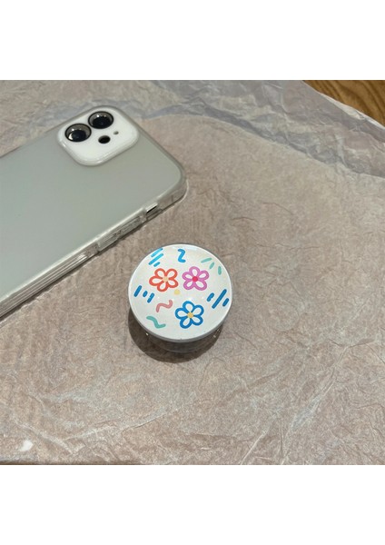 Şeftali 2022 Yeni Popüler Halka Telefon Tutucu Kavrama Soketi Cep Telefonu Standı Parmak Tutucular Mobil Aksesuarlar Sevimli Çiçek Moda Lüks (Yurt Dışından) fırsatları