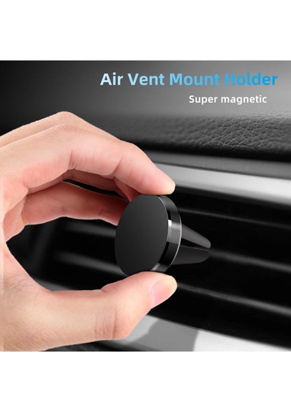 Altın Hava Firar Manyetik Araç Telefonu Tutucu Mıknatıs Akıllı Telefon Cep Standı Hücre Gps Desteği iPhone 13 12 Xr Xiaomi Mi Huawei Samsung (Yurt Dışından) indirimleri