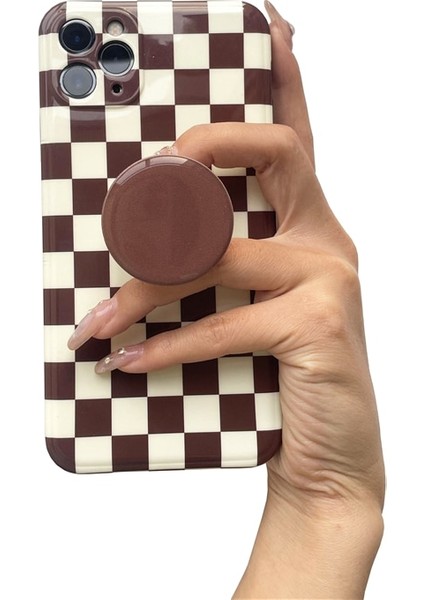 D25 Lüks Parlak Renk Katlanabilir Kavrama Tok Şeffaf Telefon Standı Parmak Yüzük Soket Standı iPhone 11 13 Xiaomi Destek Griptok (Yurt Dışından) modelleri