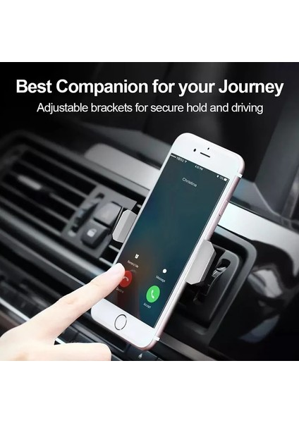 Mavi Evrensel Araç Telefonu Tutucu Cep Telefonu Tutucu Standı iPhone Xiaomi Redmi Için Samsung Araba Hava Firar Telefon Montaj Klipleri Hiçbir Manyetik (Yurt Dışından) indirimleri