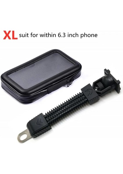 Xl Boyutu 2022 Motosiklet Telefon Tutucu Desteği Moto Bisiklet Dikiz Aynası Standı Kılıf Montaj Su Geçirmez Scooter Motosiklet Telefonu Çantası (Yurt Dışından)