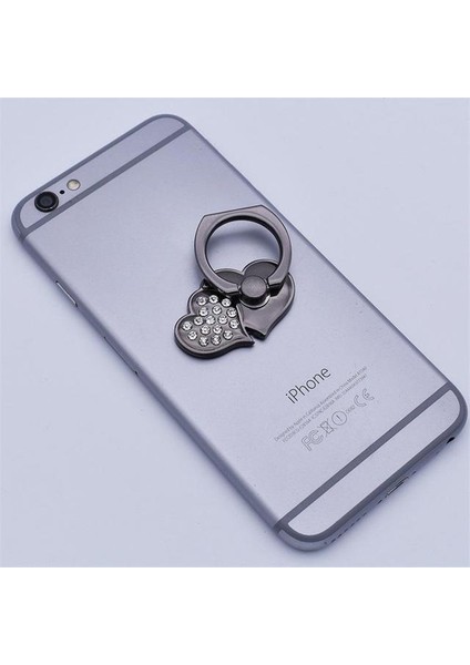 Tip 1-Siyah 2021 Yeni Moda Parlak Elmas Taklidi Telefon Zil Standı Parmak Tutucu Hediye Cep Telefonu Standı Anti-Kayıp iPhone iPad Xiaomi Için (Yurt Dışından)