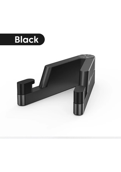 Siyah Alüminyum Taşınabilir Katlanır Masa Montaj Tutucu Evrensel Mini Döner Braket Cep Telefonu Beşiği Cep Telefonu iPad Için Katlanabilir Stand (Yurt Dışından)