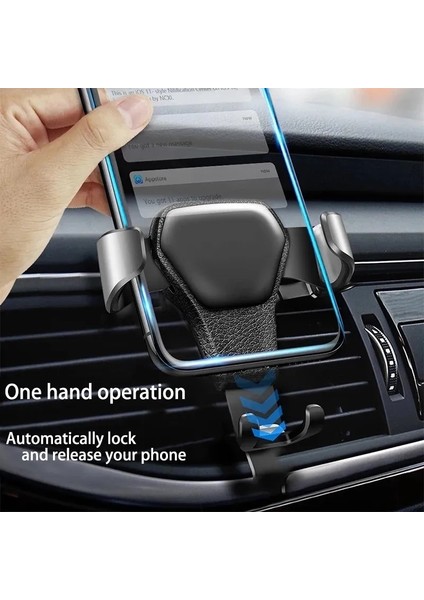 Yerçekimi Yerçekimi Genişleme Otomatik Araç Tutucu Cep Telefonu Braketi Hava Çıkış Portu Gps Navigasyon Standı Desteği iPhone Samsung Için (Yurt Dışından) fırsatları