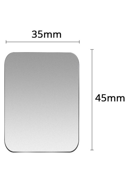 1 Adet Gümüş 35X45 1/3/5 Adet Metal Plaka Etiket Disk Demir Sac Mıknatıs Için Cep Telefonu Tutucu Manyetik Araç Telefonu Standı Montaj Tutucu Evrensel (Yurt Dışından)
