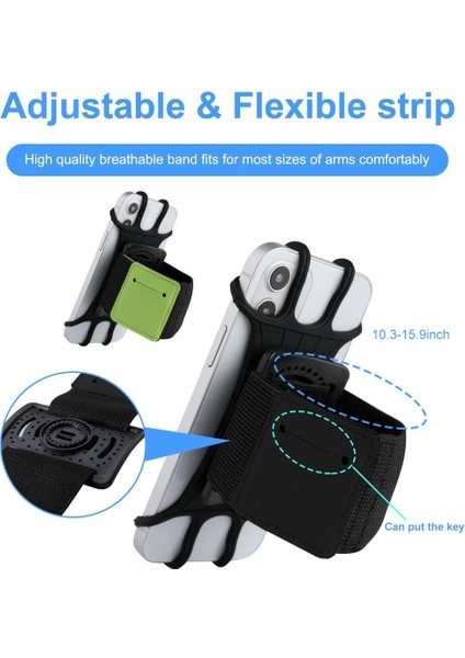 Siyah Untoom Evrensel Spor Koşu Kol Bandı iPhone 12 11 Pro Max x Bileklik Cep Telefonu Tutucu Kol Bandı Kılıfı Xiaomi Samsung Için (Yurt Dışından) fiyatları