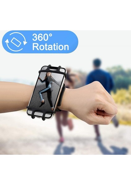 Siyah Untoom Evrensel Spor Koşu Kol Bandı iPhone 12 11 Pro Max x Bileklik Cep Telefonu Tutucu Kol Bandı Kılıfı Xiaomi Samsung Için (Yurt Dışından) modelleri