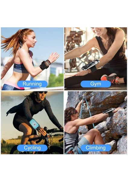 Siyah Untoom Evrensel Spor Koşu Kol Bandı iPhone 12 11 Pro Max x Bileklik Cep Telefonu Tutucu Kol Bandı Kılıfı Xiaomi Samsung Için (Yurt Dışından) fırsatları