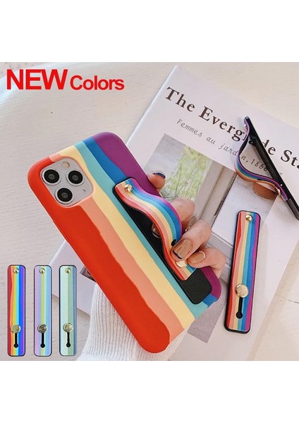 B11-IPHONE Parmak Yüzük Için Silikon Telefon Tutucu Samsung Için Cep Telefonu Standı Itin Geri Yapıştırılmış Soket Evrensel Bileklik Braketi (Yurt Dışından) fırsatları