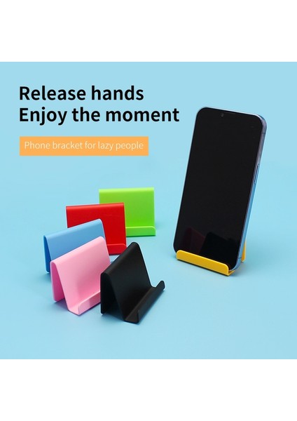 Kırmızı Evrensel Mini Cep Telefonu Tutucu Plastik Destek Cep Telefonu Için 6 Renk Akıllı Telefon Standı Iphone 13 Mi 9 Samsung S10 (Yurt Dışından) fiyatları