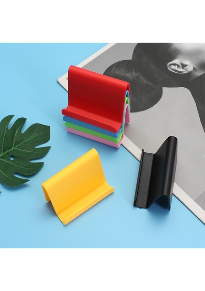 Kırmızı Evrensel Mini Cep Telefonu Tutucu Plastik Destek Cep Telefonu Için 6 Renk Akıllı Telefon Standı Iphone 13 Mi 9 Samsung S10 (Yurt Dışından) modelleri