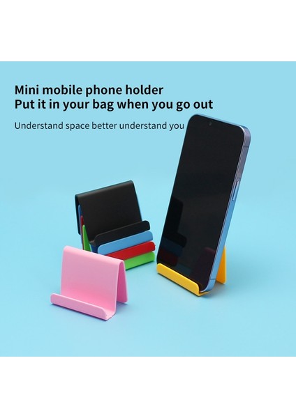 Kırmızı Evrensel Mini Cep Telefonu Tutucu Plastik Destek Cep Telefonu Için 6 Renk Akıllı Telefon Standı Iphone 13 Mi 9 Samsung S10 (Yurt Dışından) fırsatları