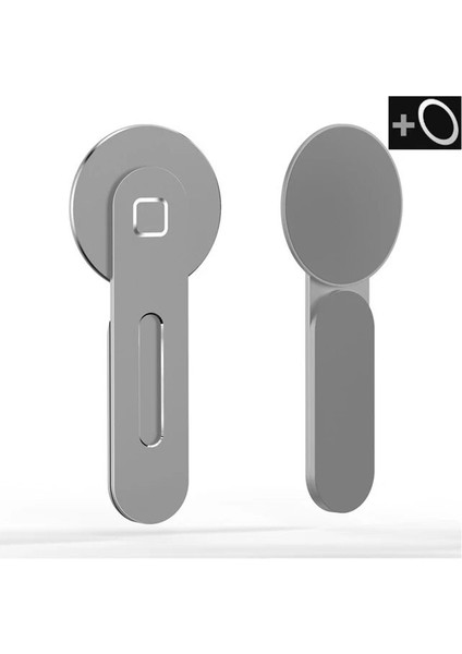 Gümüş Manyetik Telefon Tutucu iPhone 12 Pro Magsafe Metal Dizüstü Telefon Standı Xiaomi Tutucu Yan Montaj Tablet iMac Braketi (Yurt Dışından)