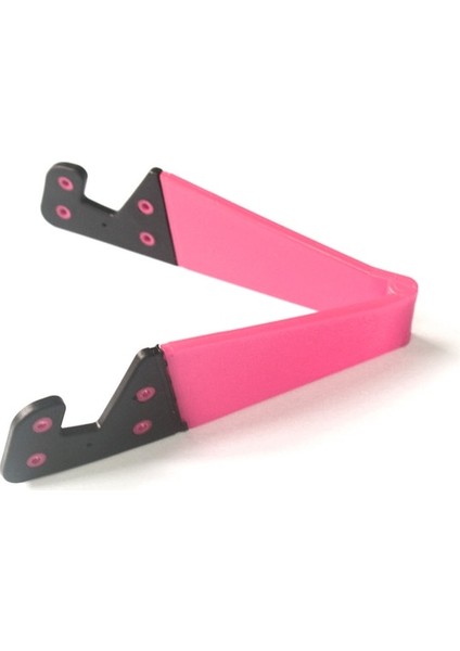 Pembe Yeni V-Şekilli Evrensel Katlanabilir Cep Cep Telefonu Standı Tutucu iPhone iPad E-Okuyucu Tabletler Ayarlanabilir Destek Telefon Tutucu (Yurt Dışından)