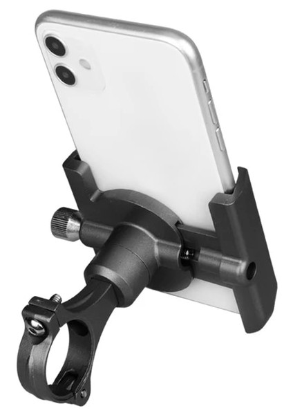 Siyah Alüminyum Alaşımlı Bisiklet Telefon Tutucu Motosiklet Bisiklet Gidon Sabitleme Kıskacı iPhone 11 Pro Max Samsung Xiaomi Telefon Gps Braketi (Yurt Dışından)