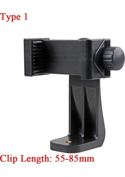 Tip 1 Evrensel Telefon Klipsi 1/4 "vida Tripod Kafa Telefon Tutucu Standı Tripod Monopod Tutucu Braketi 360 Derece iPhone Samsung Için (Yurt Dışından)