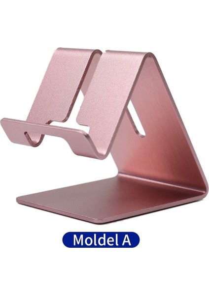 Moldel A (Gül) Stonego Telefon Tutucu Standı iPhone 11 Xiaomi Mi 9 Metal Telefon Tutucu Katlanabilir Cep Telefonu Standı Masası iPhone 7 8 x Xs (Yurt Dışından)