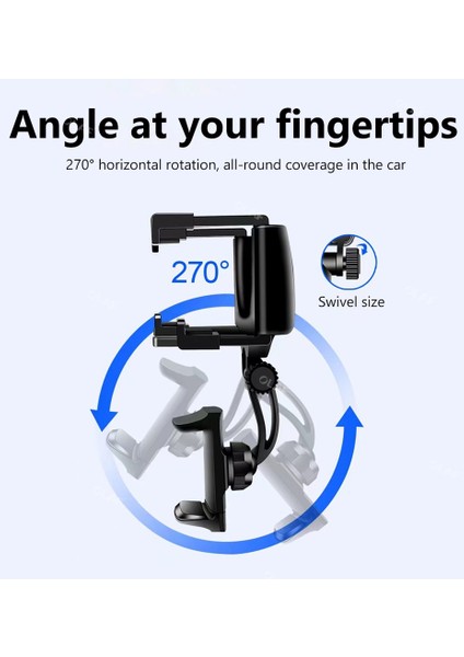 Siyah Araç Tutucusu Olaf Araba Dikiz Aynası Telefon Tutucu Montaj Standı 360 Dönebilen Araba Gps Ayarlanabilir Cep Telefonu Tutucu Araba Araba Aksesuarları (Yurt Dışından) fiyatları