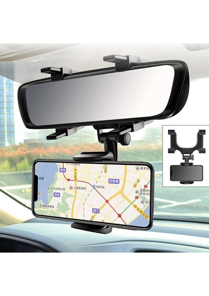 Siyah Araç Tutucusu Olaf Araba Dikiz Aynası Telefon Tutucu Montaj Standı 360 Dönebilen Araba Gps Ayarlanabilir Cep Telefonu Tutucu Araba Araba Aksesuarları (Yurt Dışından) indirimleri