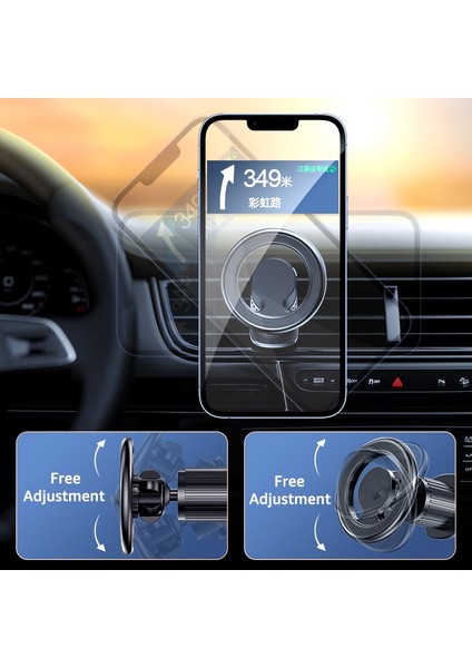 Siyah Untoom Manyetik Araç Telefonu Tutucu Mıknatıs Araba Hava Firar Telefon Montaj Standı iPhone 13 12 Pro Max Mini 11 Xiaomi Samsung Huawei (Yurt Dışından) indirimleri