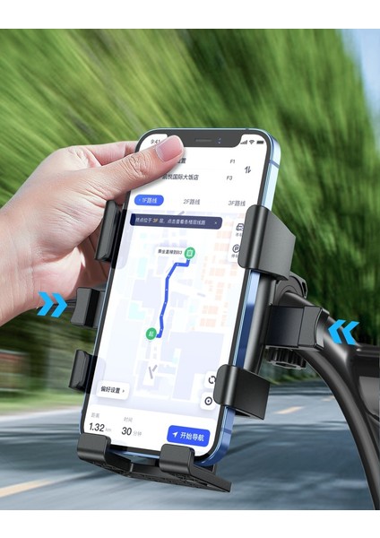 Siyah Bisiklet Telefonu Montajı 360° Ayarı Evrensel Bisiklet Telefon Tutucu 4.7-7.2 Inç Cep Telefonu Standı iPhone 14 Xiaomi Samsung Için (Yurt Dışından) fiyatları