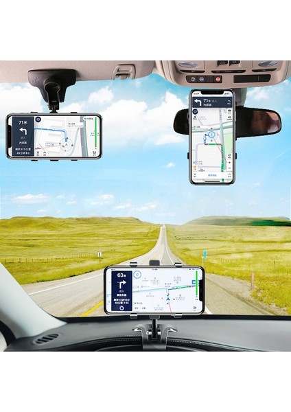 Siyah Yeni 1400° Araba Dashboard Snap-On Cep Telefonu Tutucu Araç Dikiz Aynası Desteği Güneşlik Navigasyon Mobil Halkalı Telefon Kılıfı Tutucu (Yurt Dışından) modelleri