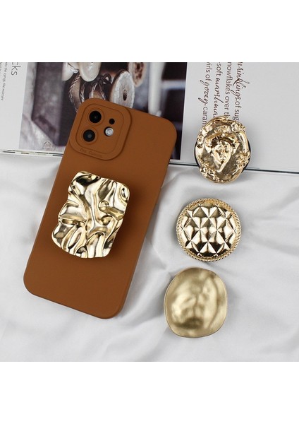 08 Lüks 3D Elektroliz Metal Katlanır Halka Cep Telefonu Tutucu IPHONE14 13 Promax Samsung Huawei Xiaomi Yumuşak Kapak Için Kılıf Standı (Yurt Dışından) fiyatları