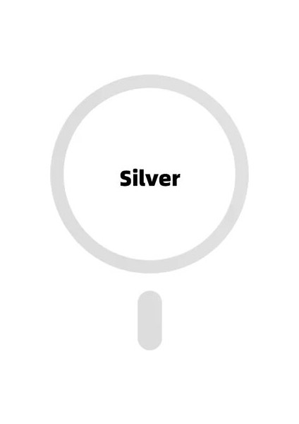 1 Adet Gümüş 1 Adet/3 Adet Magsafe Manyetik Plaka Halkası Evrensel Metal Etiket Desteği Kablosuz Şarj Cihazı Metal Plaka Levha Mıknatıslı Araç Tutucu (Yurt Dışından)