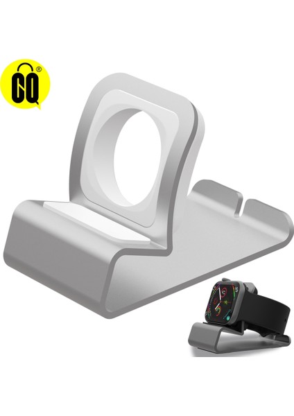 Gül Altın Alüminyum Silikon Braketi Şarj Dock Istasyonu Apple Watch Standı Serisi Için Şarj Tutucu Se/6/5/4/3/2/1charging Cradle Standı (Yurt Dışından)