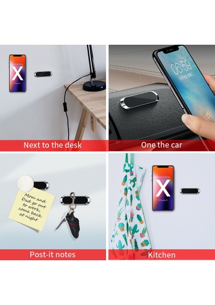 Menekşe Manyetik Araç Telefonu Tutucu Mıknatıslı Montaj Cep Cep Telefonu Standı Telefon Gps Desteği iPhone Xiaomi Huawei Samsung Için Araç Tutucu (Yurt Dışından) indirimleri