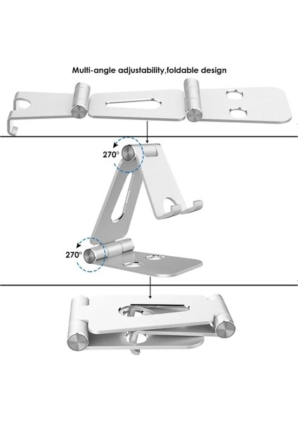 Moldel A (Gül) Stonego Telefon Tutucu Standı iPhone 11 Xiaomi Mi 9 Metal Telefon Tutucu Katlanabilir Cep Telefonu Standı Masası iPhone 7 8 x Xs (Yurt Dışından) fırsatları