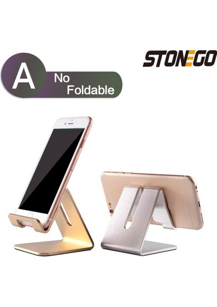Moldel A (Gül) Stonego Telefon Tutucu Standı iPhone 11 Xiaomi Mi 9 Metal Telefon Tutucu Katlanabilir Cep Telefonu Standı Masası iPhone 7 8 x Xs (Yurt Dışından) indirimleri