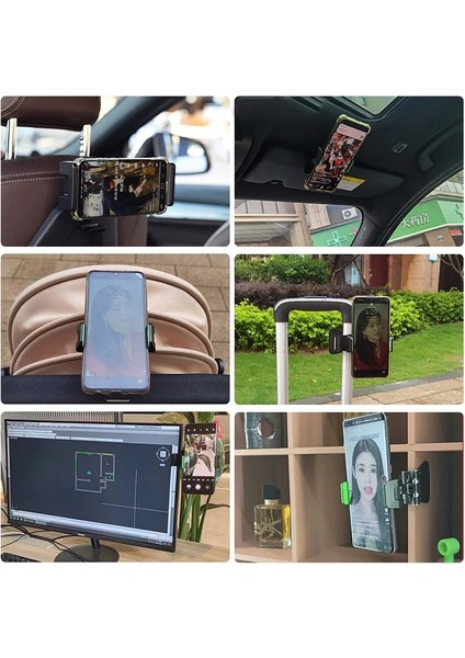 Gri Evrensel Cep Telefonu Tutucu Klip Araba Arka Koltuk Için Akıllı Telefon Tutucu Araba Koltuğu Arka Bebek Arabası Mutfak Gps Braketi (Yurt Dışından) fırsatları
