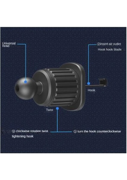 Siyah Teleferik Evrensel Araç Telefonu Tutucu Yerçekimi Mobil Stand Gps Desteği Araba Hava Firar Dağı IPhone 13 12 11 Pro Max Xr Xiaomi Samsung (Yurt Dışından) modelleri