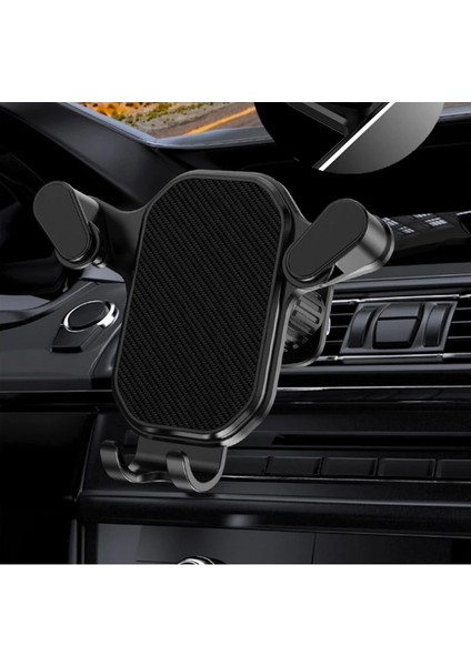 Siyah Teleferik Evrensel Araç Telefonu Tutucu Yerçekimi Mobil Stand Gps Desteği Araba Hava Firar Dağı IPhone 13 12 11 Pro Max Xr Xiaomi Samsung (Yurt Dışından) fırsatları