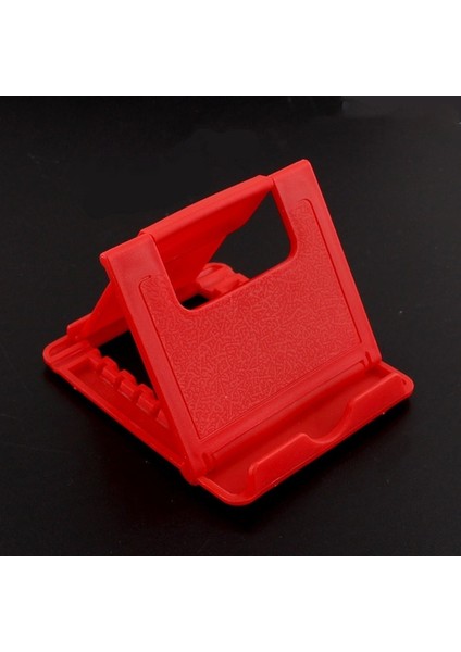 Cep Telefonunuz Için Kırmızı Telefon Tutucu Masası Standı IPhone IPad Tablet Için Tripod Braketi Xiaomi Plastik Katlanabilir Destek Telefonu (Yurt Dışından)