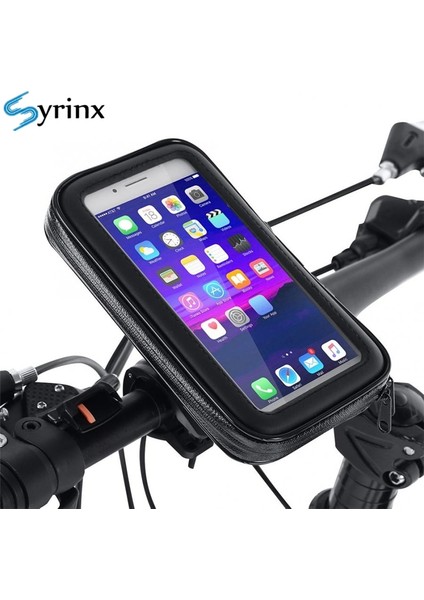 L Boyutu Bisiklet Motosiklet Telefon Tutucu Su Geçirmez Bisiklet Telefon Kılıfı Çanta iPhone x 11 Açık Sürme Mobil Standı Desteği Scooter Kapak (Yurt Dışından) indirimleri