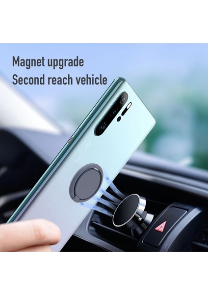 A29-KIRMIZI Cep Telefonu Parmak Yüzük 360 Derece Dönebilen Akıllı Telefon Standı Tutucu iPhone 8 7 6 6 S 5 Samsung Huawei Araç Montaj Standı (Yurt Dışından)