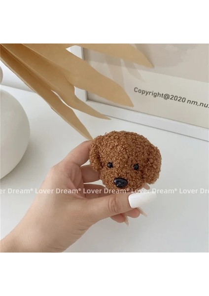 Kahverengi Köpek Kore 3D Kawaii Tüylü Ayı Telefon Tutucu Kavrama Tok Peluş Oyuncak Köpek Braketi iPhone 11 12 13 Pro Sevimli Akıllı Telefon Tutucu Griptok (Yurt Dışından)